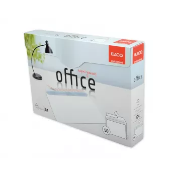 Enveloppe ELCO Office C4 (229 x 324 mm), sans fenêtre, autocollante, 120 g/m², blanc, 50 pièces (74538.12)