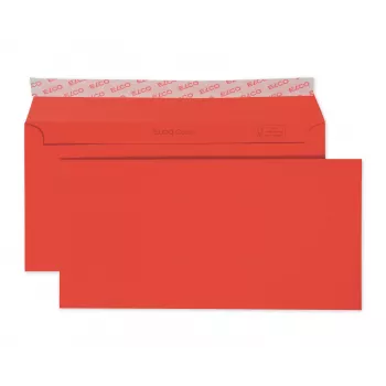 Enveloppe couleur ELCO C5/6 (114 x 229 mm), sans fenêtre, 100 g/m², rouge, 250 pièces (18833.92)