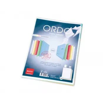 ELCO Ordo pochette de classement transparente A4, 220 x 310 mm, 80 g/m², couleurs assorties, 10 pièces (73696.00)