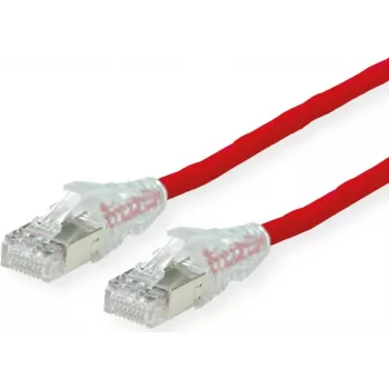 Câble patch ROTRONIC-SECOMP Dätwyler RJ-45 mâle vers RJ-45 mâle 1 m SFTP PiMF Cat 6 LSZH multibrins rouge