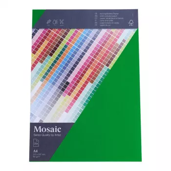Papier à lettres Artoz Papier Mosaic vert pomme DIN A4 90 g/m² 25 feuilles