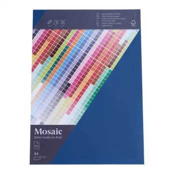 Papier à lettres Artoz Papier Mosaic marine A4 90 g/m² 25 feuilles