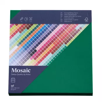 Artoz Papier Mosaic enveloppes carrées vert sapin gommées sans fenêtre 20 pièces (9445420-348)