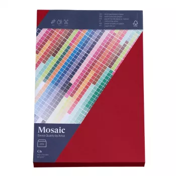 Artoz Papier Mosaic enveloppes DIN C6 sans fenêtre bordeaux à gommer 20 pièces