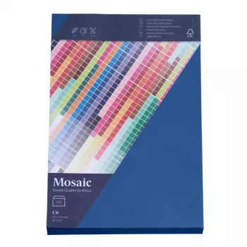 Artoz Papier Mosaic enveloppes DIN C6 sans fenêtre bleu marine gommées 20 pièces
