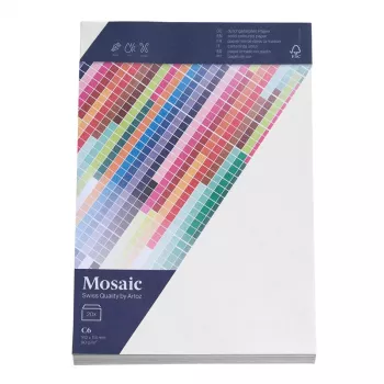 Artoz Papier Mosaic enveloppes DIN C6 sans fenêtre blanc à gommer 20 pièces