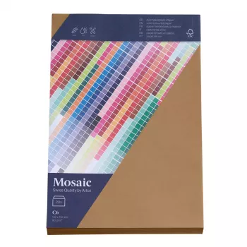 Artoz Papier Mosaic enveloppes DIN C6 sans fenêtre naturel à gommer 20 pièces