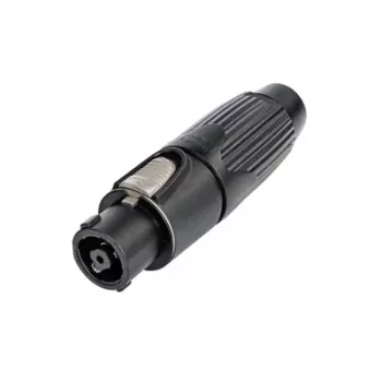 Neutrik NLT8FX-BAG Connecteur de câble speakON femelle 8 pôles, noir, polyamide, zinc, IP50, 250V, 50A