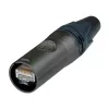 Neutrik NE8MX6-B-T etherCON CAT6A Porte-connecteur de câble mâle, noir, IP65