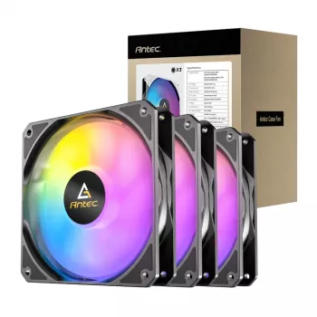Ventilateurs de boîtier Antec P12 PWM ARGB blancs, pack de 3