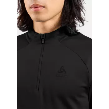 Odlo Essential Light Mid Layer 1/2 Zip - Noir