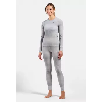 Pantalon sous-couche Odlo Active Warm X Pow BL Bottom Long - gris argenté, taille S