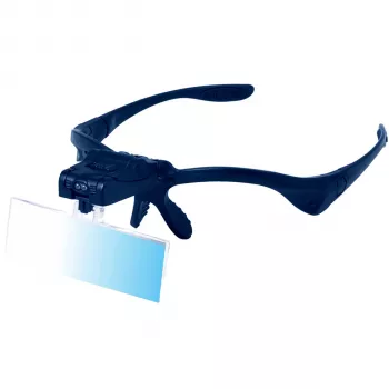 Discovery Crafts DGL 40 loupe binoculaire - 3 lentilles interchangeables, éclairage LED, loupe à main