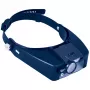 Discovery Crafts DHD 20 loupe de tête avec 6 lentilles interchangeables, éclairage LED, noir/Gris