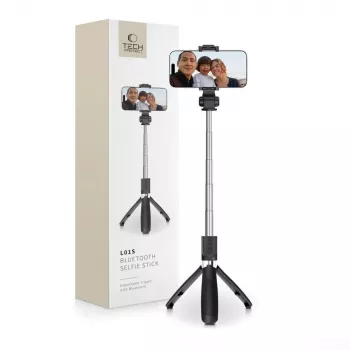Tech-Protect L01S BT perche à selfie trépied Noir
