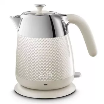 Bouilloire électrique De'Longhi Luminosa KBL2001.W, crème