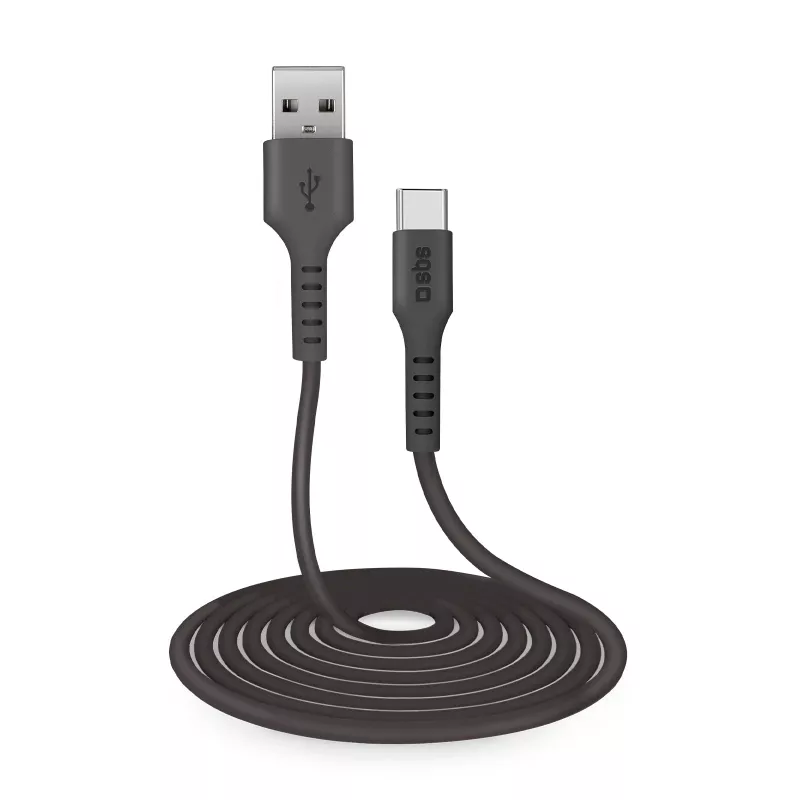 SBS TECABLETC3MTK câble USB-A vers USB-C 3 m noir