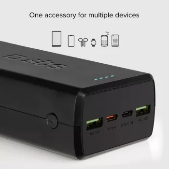 SBS powerbank 30000 mAh Power Delivery 20 W multiport noir