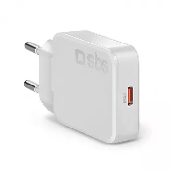 Chargeur mural USB-C slim STEP BY STEP SBS 30W 1c Blanc