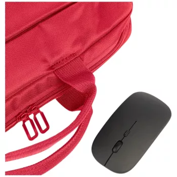 Sacoche pour ordinateur portable Tucano BUBIDEAWMR Idea 15,6 pouces rouge avec souris sans fil