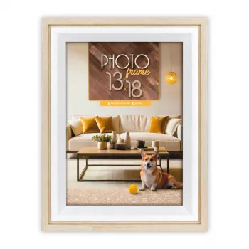 ZEP Bologna Cadre photo en bois crème 13x18 BG657C