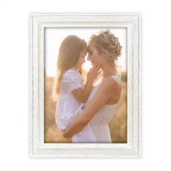 ZEP Rosel Cadre photo portrait en bois blanc 15x20 AC268W