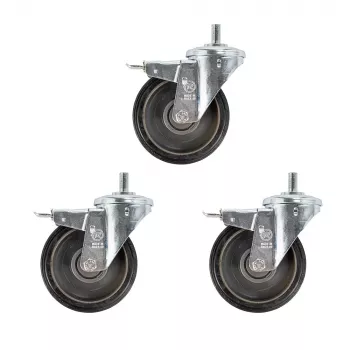 Manfrotto roulettes freinées pour trépied, diamètre 160 mm, goujon