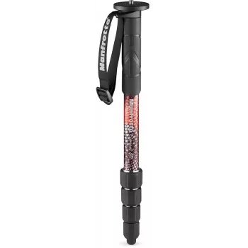 Monopode aluminium Manfrotto Element MII, rouge (MMELMIIA5RD)