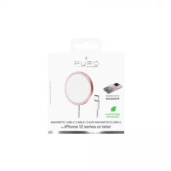Chargeur sans fil PURO Magnetico MagSafe 1 m – Rose