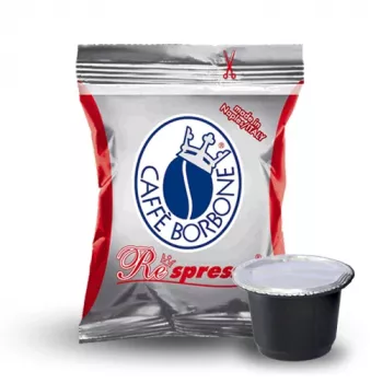 Caffè Borbone Respresso Miscela Rossa 50 Capsules for Nespresso, 5 g Each