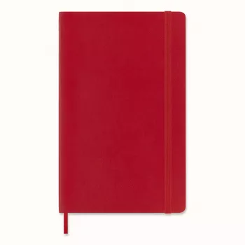 Moleskine Monochromatic carnet de notes Large rouge couverture souple ligné 192 pages 13x21 cm