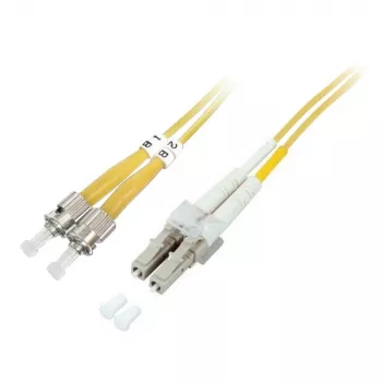 Câble de brassage OS2 monomode ST vers LC duplex TECHLY 3 m