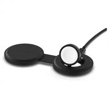 Satechi OntheGo chargeur sans fil 2-en-1 avec Qi2, noir, 15W, ST-QTG21K