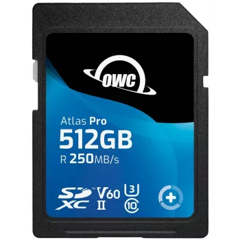 Carte mémoire OWC Atlas Pro 512 Go SDXC UHS-II V60 - SD à capacité étendue (SDXC)