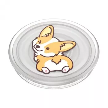 Popsockets PlantCore Grip Cheeky Corgi, grip et support pour téléphone