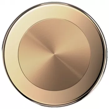Support et grip pour téléphone Popsockets Round Radial Gold Aluminum MagSafe doré 807259