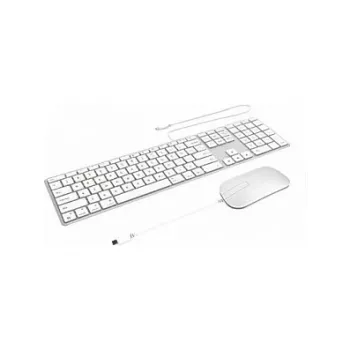 Ensemble filaire USB-C ZAGG : clavier et souris Apple argent