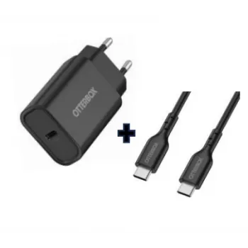 Chargeur mural OtterBox EU USB-C 30 W avec câble USB-C vers USB-C