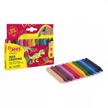 Jovi crayons de cire Jumbo assortis lot de 12