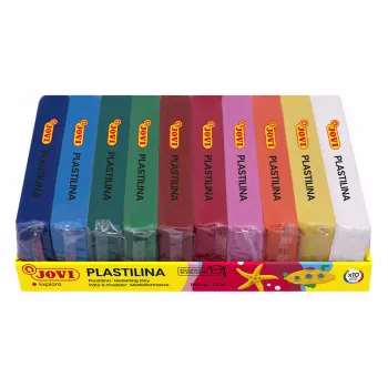 Pâte à modeler JOVI Plastilina assortie 10 couleurs 150 g chacune