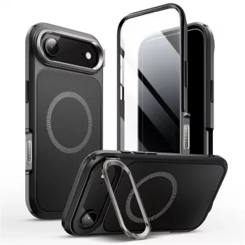 SUPCASE i-Blason Ares Flip coque MagSafe avec protection d'écran intégrée pour Apple iPhone Air, noire