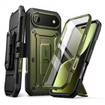 SUPCASE Unicorn Beetle PRO coque renforcée pour Apple iPhone Air, Guldan (vert foncé)
