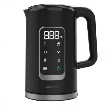 Bouilloire électrique Cecotec ThermoSense 500 Touch, 1,7 L, 2200 W, noire