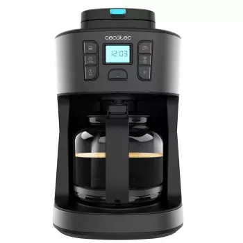 Cafetière à filtre Cecotec Coffee 66 Grind & Drop avec moulin à meules coniques, 1,2 L, 900 W, noire
