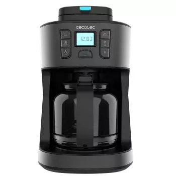 Cafetière à filtre Cecotec Coffee 66 Grind & Drop avec moulin à meules coniques, 1,2 L, 900 W, noire
