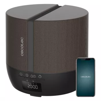 Cecotec Pure Aroma 550 Connected Black Woody humidificateur d'air à ultrasons et diffuseur d'arômes