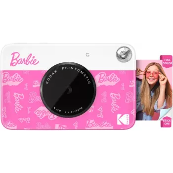 KODAK Printomatic Barbie Edition appareil photo numérique instantané 5MP + 5 feuilles papier photo ZINK rose