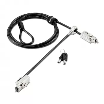Antivol pour ordinateur portable Kensington Universal 3-en-1 2.0 à clé avec double tête de verrouillage