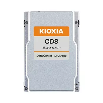 SSD Kioxia CD8-V Series KCD81VUG12T8 12,8 To, U.2 2,5 inch (15 mm) NVMe Gen4, centre de données usage mixte, 3 DWPD