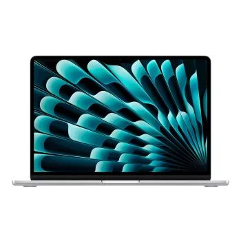 MacBook Air 15 M5 Apple Argent, CPU M5 10 cœurs, GPU 10 cœurs, 24 Go de RAM, SSD 1 To, clavier allemand, adaptateur secteur double USB-C 35 W